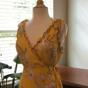 Yellow Wrap Maxi